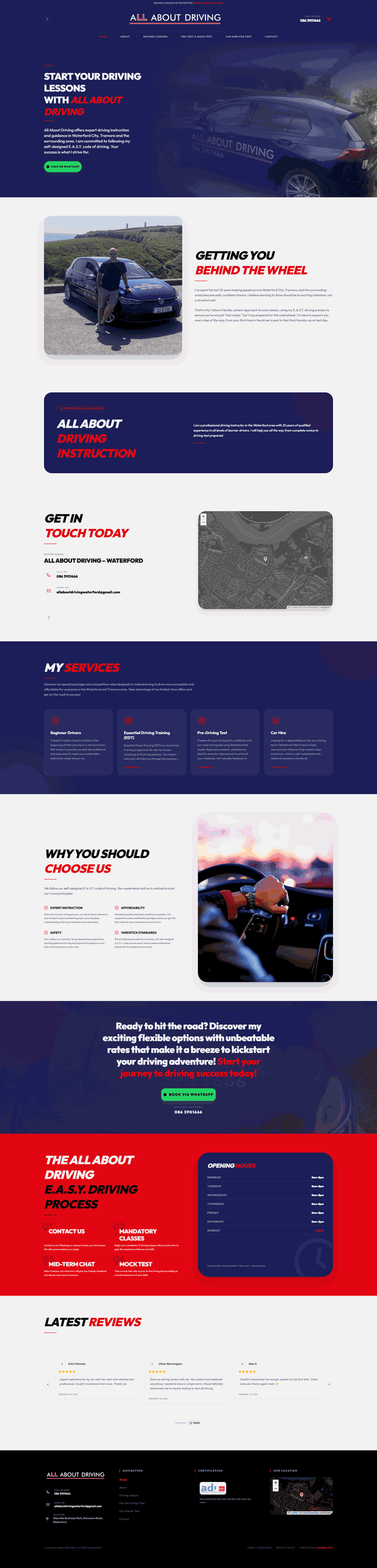 All About Driving website project